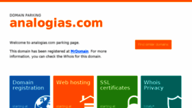 What Analogias.com website looked like in 2018 (5 years ago)