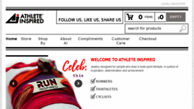 What Athleteinspired.com website looked like in 2018 (5 years ago)