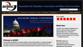 What Aejmc.com website looked like in 2018 (5 years ago)