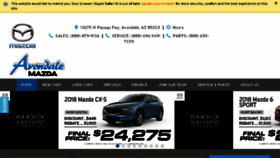 What Avondalemazda.com website looked like in 2018 (5 years ago)