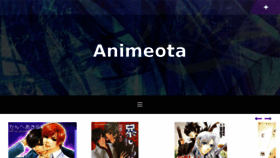 What Animeota.com website looked like in 2018 (5 years ago)