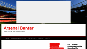 What Arsenalbanter.com website looked like in 2018 (5 years ago)