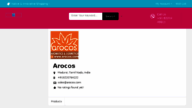 What Arocos.com website looked like in 2018 (5 years ago)