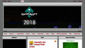 What Autcraft.com website looked like in 2018 (5 years ago)