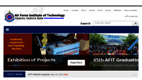 What Afit.edu.ng website looked like in 2018 (5 years ago)