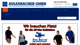 What Aulenbacher.de website looked like in 2018 (5 years ago)