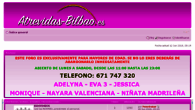 What Atrevidas-bilbao.es website looked like in 2018 (7 years ago)