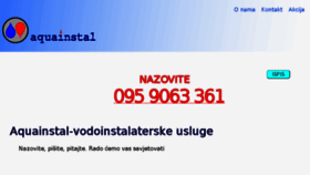 What Aquainstal-dakovic.hr website looked like in 2018 (5 years ago)