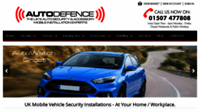 What Autodefence.co.uk website looked like in 2018 (5 years ago)