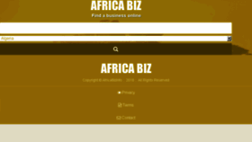 What Africabizinfo.com website looked like in 2018 (5 years ago)