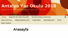 What Antalyayazokullari.com website looked like in 2018 (7 years ago)