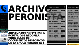 What Archivoperonista.com website looked like in 2018 (5 years ago)