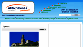 What Aktivpihenes.hu website looked like in 2018 (5 years ago)