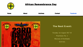 What Africanremembrance.org.uk website looked like in 2018 (5 years ago)