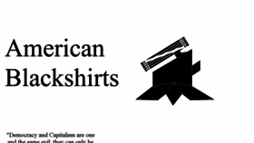 What Americanblackshirts.com website looked like in 2018 (5 years ago)