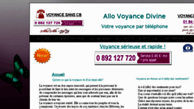 What Allo-voyancedivine.com website looked like in 2018 (5 years ago)
