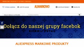 What Alimarkowo.pl website looked like in 2018 (5 years ago)