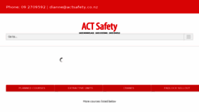 What Actsafety.co.nz website looked like in 2018 (5 years ago)