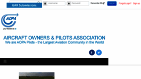 What Aopa.co.uk website looked like in 2018 (5 years ago)