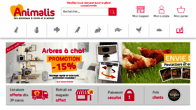 What Animalis.fr website looked like in 2018 (5 years ago)