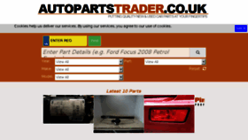 What Autopartstrader.co.uk website looked like in 2018 (5 years ago)