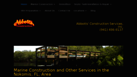What Abbottsconstruction.com website looked like in 2018 (5 years ago)