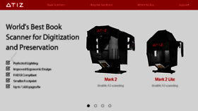 What Atiz.com website looked like in 2018 (7 years ago)
