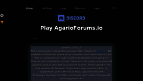 What Agarioforums.io website looked like in 2018 (5 years ago)