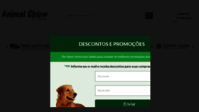 What Animalshowstore.com.br website looked like in 2018 (5 years ago)