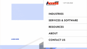 What Accesscorp.com website looked like in 2018 (5 years ago)