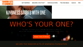 What Actsofkindness.org website looked like in 2018 (5 years ago)