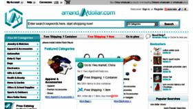 What Amandadollar.com website looked like in 2018 (5 years ago)