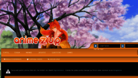 What Animezup.com website looked like in 2018 (5 years ago)