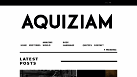 What Aquiziam.com website looked like in 2018 (5 years ago)