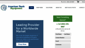 What Americanbankequipment.com website looked like in 2018 (5 years ago)