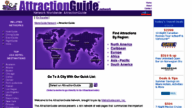 What Attractionguide.com website looked like in 2018 (5 years ago)