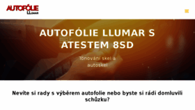 What Autofolie-llumar.cz website looked like in 2018 (5 years ago)