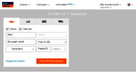 What Autoscout.nl website looked like in 2018 (5 years ago)