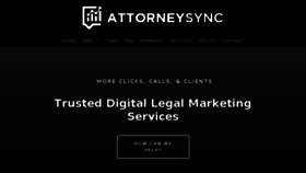 What Attorneysync.com website looked like in 2018 (5 years ago)