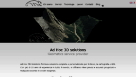 What Adhoc3d.com website looked like in 2018 (5 years ago)