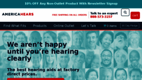 What Americahears.com website looked like in 2018 (5 years ago)