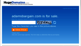 What Adamsbargain.com website looked like in 2018 (5 years ago)