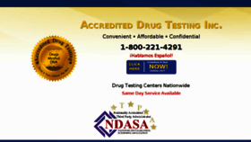 What Accrediteddrugtesting.com website looked like in 2018 (5 years ago)