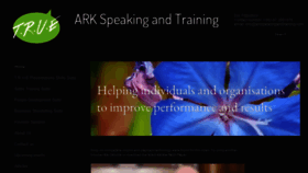 What Arkspeakingandtraining.com website looked like in 2018 (5 years ago)