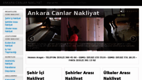 What Ankaracanlarnakliyat.com website looked like in 2018 (5 years ago)