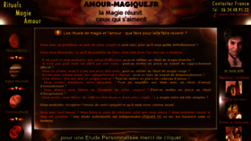 What Amour-magique.fr website looked like in 2018 (5 years ago)