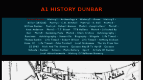 What A1historydunbar.com website looked like in 2018 (5 years ago)