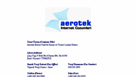 What Aerotek.com.tr website looked like in 2018 (5 years ago)