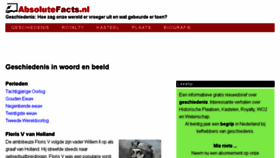 What Absolutefacts.nl website looked like in 2018 (5 years ago)