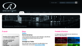 What Absolight.fr website looked like in 2018 (5 years ago)
